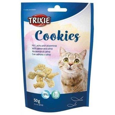 Ласощі для кішок Trixie Cookies Печиво з лососем та котячою м'ятою 50 г 2009131 фото