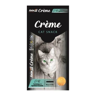 Лакомство AnimAll Сr&egrave;me для кошек, со вкусом тунец с креветками15 г. (поштучно). 2015397 фото