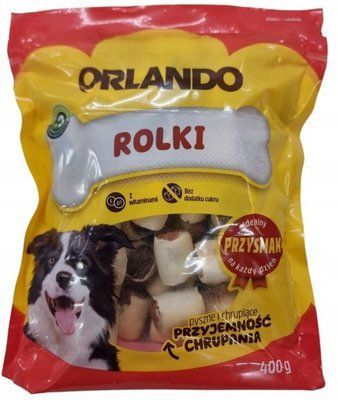 Печиво для собак м'ясні рулетики з м'ясом,птицею та рибою 400г Orlando 2014347 фото