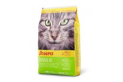 Сухой корм Josera Adult SensiCat для взрослых кошек с чувствительных пищеварением, с печенью и рисом, 400 г 1008643 фото