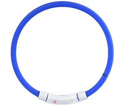 Нашийник для собак USB, що світиться (силікон) M (55 см/ 20 мм) ZooMax 2011609 фото