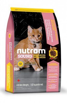 Сухий корм для кошенят Nutram KITTEN холістік курка, лосось 0.32 кг. 1007537 фото