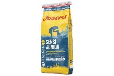 Сухой корм Josera Sensi Junior для подрастающих собак с 3-й недели жизни, с уткой и лососем, 900 г 1008637 фото