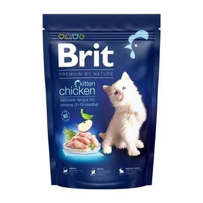 Сухий корм Brit Premium By Nature Kitten для кошенят від 1 до 12 місяців, з куркою, 1.5 кг 2009099 фото