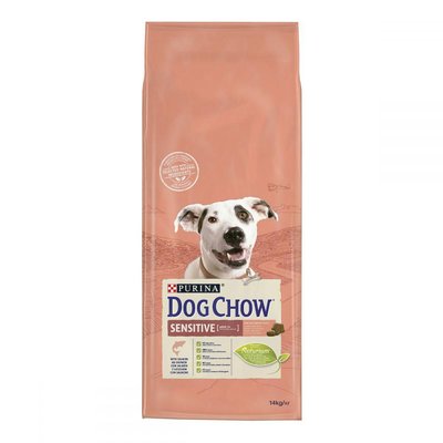Сухий корм для дорослих собак Purina Dog Chow Sensitive Adult зі смаком лосося 14 кг. 2005533 фото