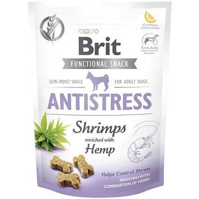 Ласощі для собак Brit Care Functional Snack Antistress з креветками 150 г 2016653 фото