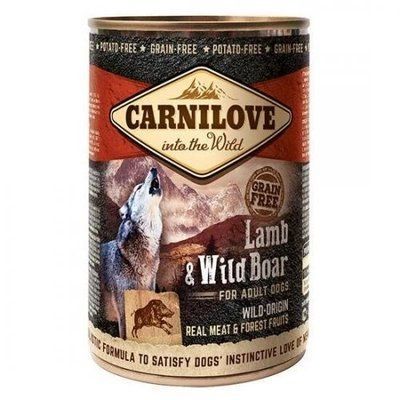 Вологий корм для собак Carnilove Dog з м'ясом ягняти та кабана 400 г 2008308 фото