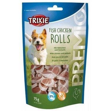 Лакомство для собак Trixie Premio Chicken and Pollock Rolls роллы с курицей и лососем 75 г 1001216 фото