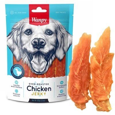 Ласощі Wanpy Chicken Jerky для собак з куркою, 100 г. 2010004 фото