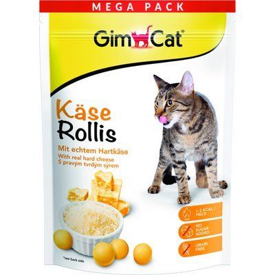 Витамизированные таблетки для кошек GimCat Kase Rollis сырные шарики 425г 2017086 фото