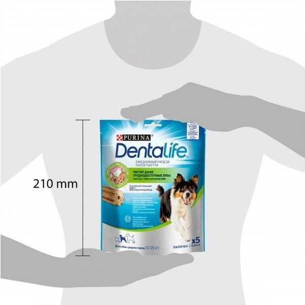 Лакомство для собак средних пород Purina DentaLife 115 г 2004975 фото