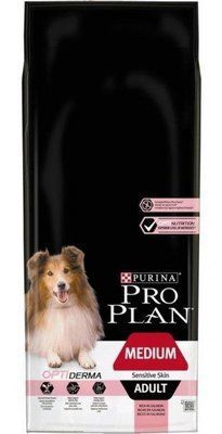 Сухой корм Purina Pro Plan Dog Medium Adult Sensitive Skin с лососем и рисом 14 кг 2004369 фото