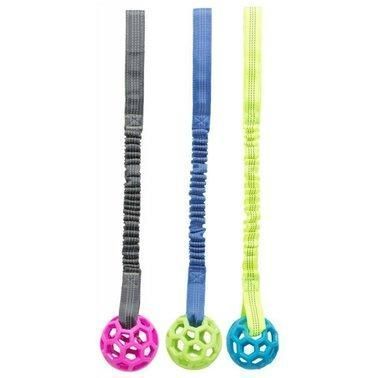 Игрушка для тренировки собак Trixie Bungee Tugger с мячом 7x48 см 2007625 фото