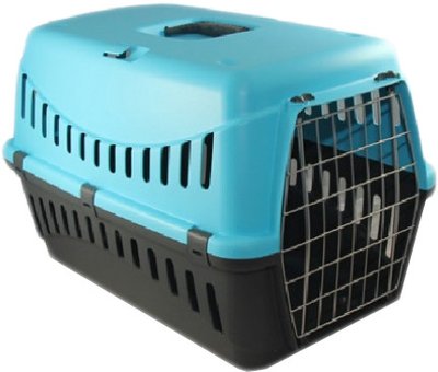 Контейнер-перенесення для собак та кішок MP Bergamo Gipsy 58х38х38 см до 12 кг блакитний 2007596 фото