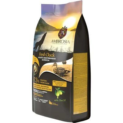 Сухий корм Ambrosia Mediterranean для дорослих собак усіх порід з чутливим травленням з качкою 5 кг 2023661 фото