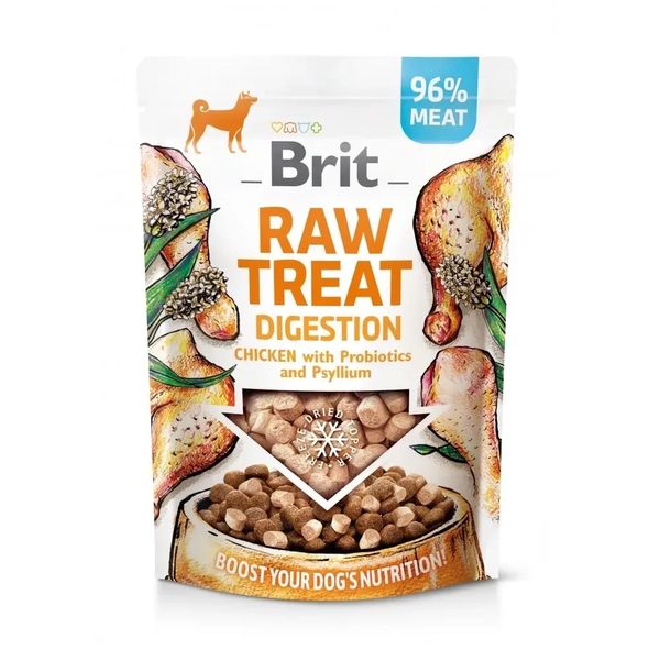 Brit Raw Treat freeze-dried Digestion ласощі для собак з куркою 40 гр 2014485 фото