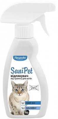 Спрей Природа відлякувач від туалету SaniPet для кішок 250 мл 2000352 фото