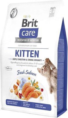 Сухий корм для кошенят Brit Care Cat GF Kitten Gentle Digestion Strong Immunity з лососем 2 кг 2014018 фото