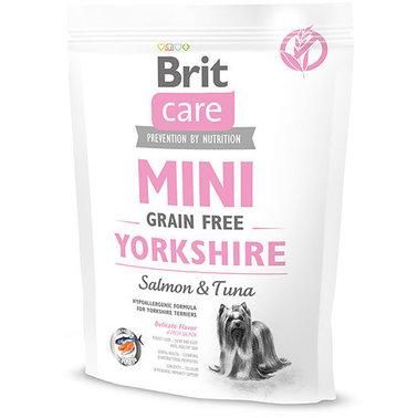 Сухой корм для собак Brit Care Sensitive Grain Free Yorkshire с лососем и тунцом 0.4 кг 2001748 фото