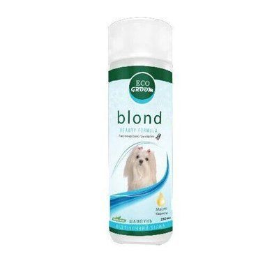 Концентрированный органический шампунь EcoGroom Blond c алоэ-вера для собак белых и светлых окрасов 250 мл 2000970 фото