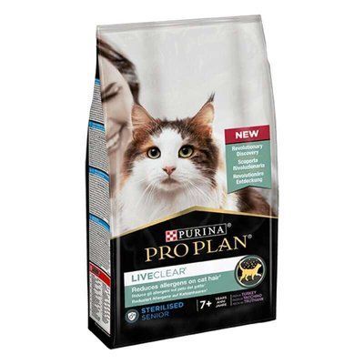 Сухий корм для дорослих кішок Purina Pro Plan LiveClear Sterilised з лосось 1.4 кг. 2005843 фото