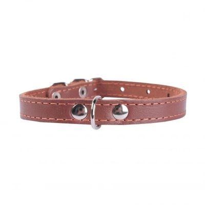 Нашийник одинарний для собак Collar 14 мм, 27-35 см, коричневий 1001359 фото