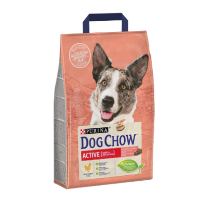 Сухой корм для взрослых собак Purina Dog Chow Active Adult со вкусом курицы 2.5 кг. 6875 фото