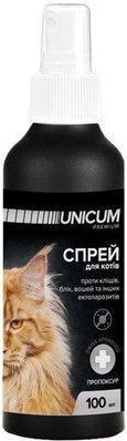Спрей Unicum Premium від бліх і кліщів для котів 100 мл 6002 фото