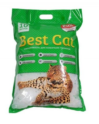 Наполнитель для кошачьего туалета Best Cat Green apple Силикагелевый впитывающий 4 кг (10 л) 1004806 фото