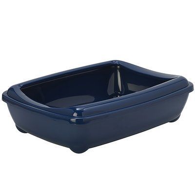 Туалет для кошек Moderna Arist-O-Tray Jumbo с бортиком черничный 57&times;43&times;16.3 см. 2007408 фото
