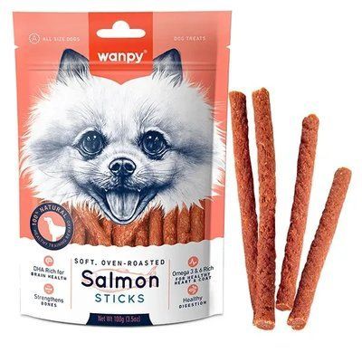 Wanpy Salmon Sticks Палички з лососем для собак 100 г 2016392 фото