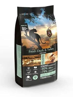 Сухий корм Ambrosia Grain Free Cat Fresh Duck & Turkey для стерилізованих котів зі свіжою качкою та індичкою 1.5 кг 2022871 фото