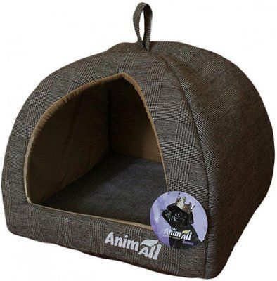 Будиночок для собак Animall "Darling M" 41x41x32см сірий 2005194 фото