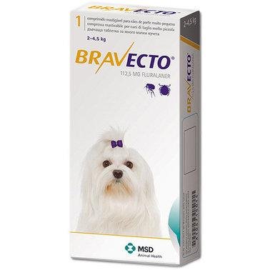 Жувальна таблетка Bravecto Бравекто від бліх і кліщів для собак 2 - 4.5 кг 2003254 фото