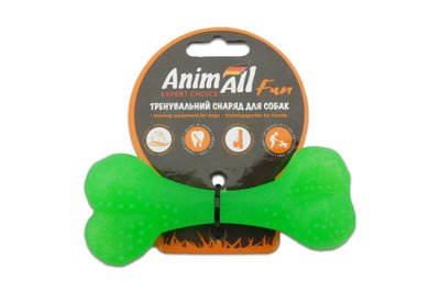 Іграшка для собак AnimAll Fun кістка, зелений, 12 см 2007632 фото