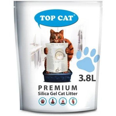 Наповнювач для котячого туалету Top Cat premium силікагелевий 3.8 л 2010431 фото