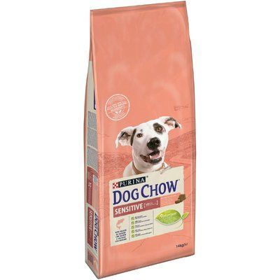 Сухий корм для дорослих собак Purina Dog Chow Sensitive Adult зі смаком лосося 2.5 кг. 2005448 фото