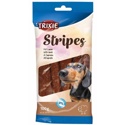 Ласощі для собак Trixie Stripes з ягня 100 г 2001570 фото
