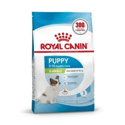 Сухий корм Royal Canin X-Small Puppy для цуценят мініатюрних порід до 10 місяців, 1.2 кг + 300 г у подарунок 2017537 фото