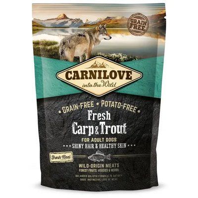 Сухий корм для дорослих собак всіх порід Carnilove Fresh Carp & Trout 1,5 кг (риба) 2011249 фото