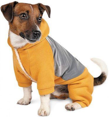 Костюм для собак Pet Fashion LEAF XS-2 Оранжевый с серым 2006529 фото