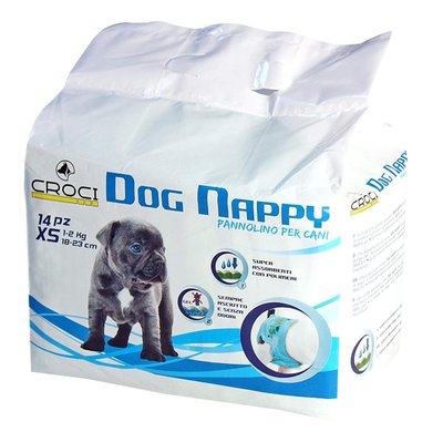 Підгузки для собак Croci Dog Nappy 1-2 кг 18-23 см (1 шт.) 7897 фото