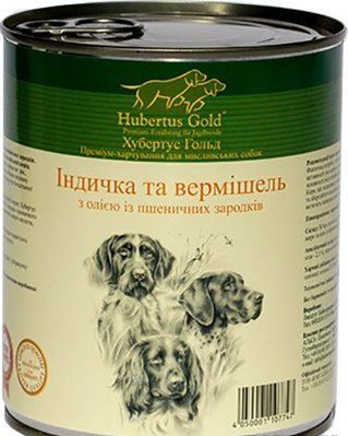 Влажный корм для собак Hubertus Gold Индейка и лапша 800 г 2006977 фото
