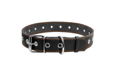 Нашийник для собак Collar безрозмірний для собак 35 мм, 69 см, чорний 4593 фото