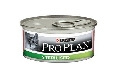 Вологий корм для дорослих кастрованих котів Purina Pro Plan Sterilised з тунцем і лососем 85 г. 1001704 фото