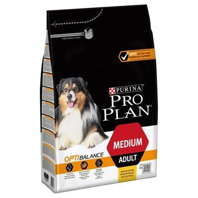 Сухий корм для дорослих собак середніх порід Pro Plan Adult Medium 3 кг (курка) 1002371 фото