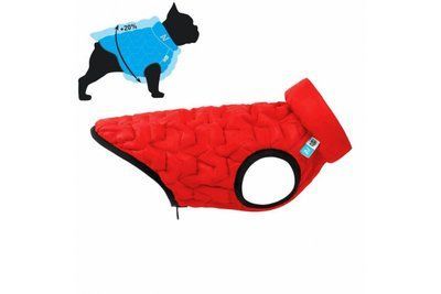 Двостороння куртка AiryVest Uni S33 для собак, червоно-чорна 2006507 фото