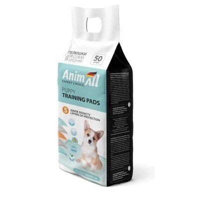 Пеленки AnimAll Puppy Training Pads для собак и щенков, 60 х 60 см. - 1шт. 2004331 фото
