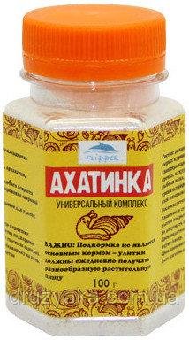 Універсальна білково-кальцієва підгодівля Ахатинки для равликів 100г. 2001242 фото