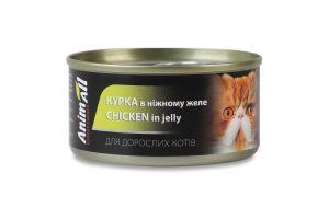 Консервы AnimAll для кошек, курица в нежном желе, 85 г. 2014330 фото